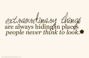 extraordinary things