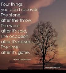 the stone after it's thrown