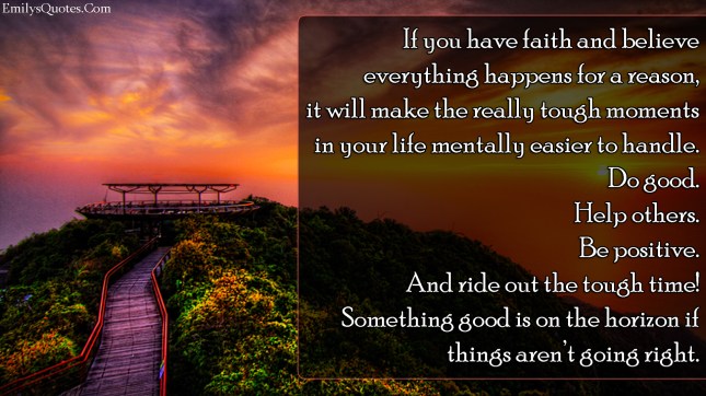 something good on the horizon